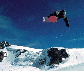 Snowbording, wyciąg, śnieg, zima , deska