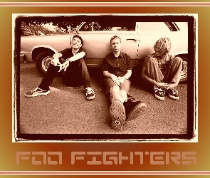 samochód, zespół, Foo Fighters