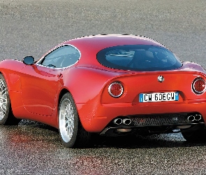 Alfa Romeo 8C, Tylne, Lampy, Okrągłe