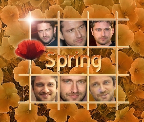 Gerard Butler, kwiatki, spring