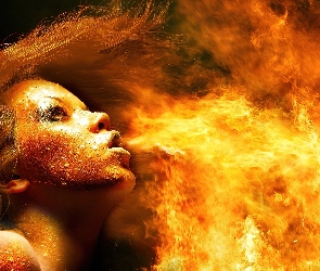 Ogień, Kobieta