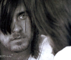 oko, długie włosy, Jared Leto