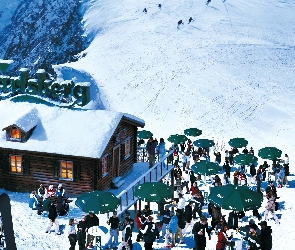 Zielone, Firmowy, Znak, Parasolki, Calsberg