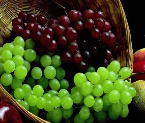 Kiwi, Jabłka, Winogrona