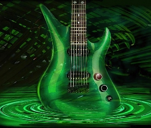 Gitara, Elektryczna, Zielona
