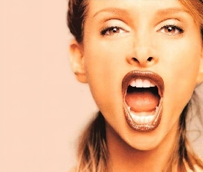 Calista Flockhart, białe zęby