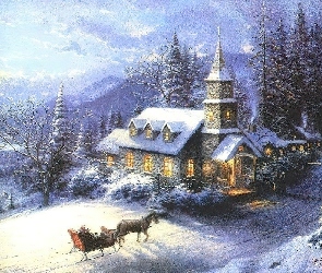 Boże Narodzenie, domek
