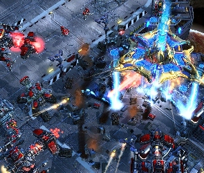 laser, roboty, kosmos, Starcraft 2, statek, kosmiczny