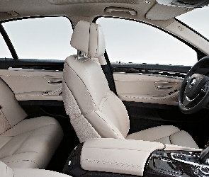 Wnętrze, Skóry, Białe, BMW F10
