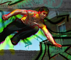 parkour, mężczyzna, District B13