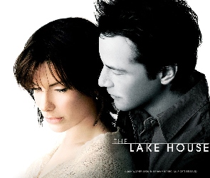 Keanu Reeves, przytuleni, plakat, Sandra Bullock, The Lake House