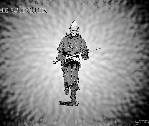 mężczyzna, grafika, The Witcher, wojownik