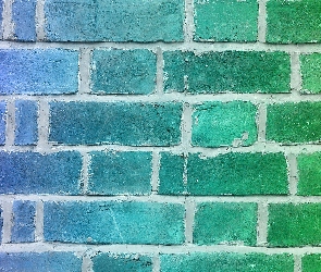 Zielono, Mur, Niebieski