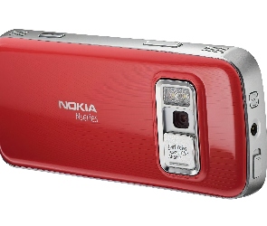 Nokia N73, Srebrny, Czerwony