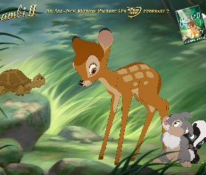 Jelonek, skunks, królik, żółw, Bambi 2