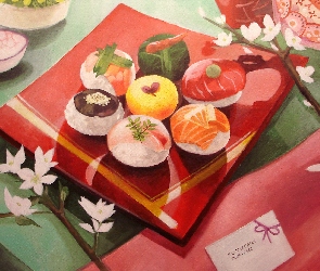Ryż, Sushi, Babeczki