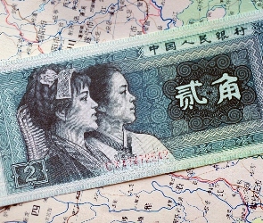 Chiński, Mapa, Banknot