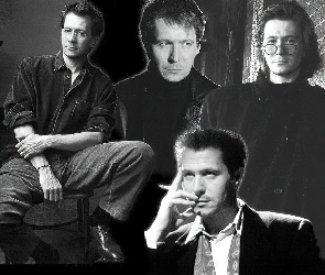 Gary Oldman, okulary, czarny strój