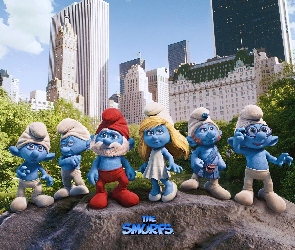 Miasto, 3D, Smerfy, The Smurfs