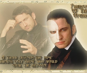 maska, czarna kurtka, Gerard Butler