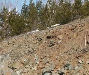 Góry, Kamienie, Stok