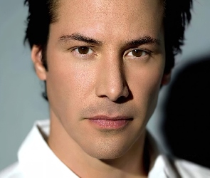 Biała, Koszula, Keanu Reeves