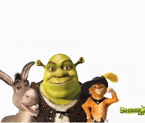 Shrek 2, kot, Shrek, osioł