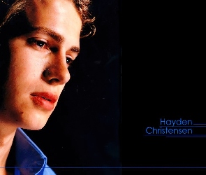 Hayden Christensen, niebieska koszula