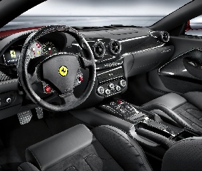 Ciemne, Wnętrze, Ferrari 599