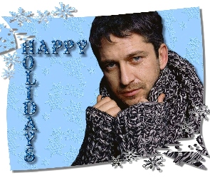 happy holidays, Gerard Butler