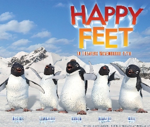 Tupot małych stóp, lód, pingwiny, Happy Feet