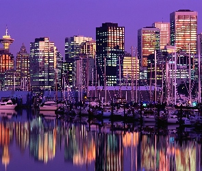 Odbicie, Architektura, Vancouver, Woda