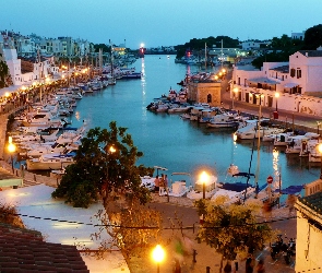 Jachty, Hiszpania, Miasto, Ciutadella