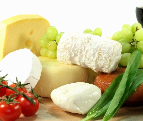 Sery, Pomidory, Winogrona, Nabiał, Różne