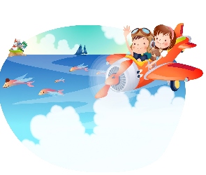 Dzieci, Lot, Samolot