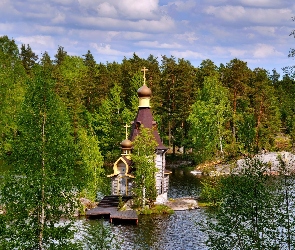 Cerkiew, Wyspa, Jezioro