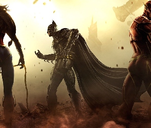 Injustice Gods Among Us, Flash, Batman, Wonder Woman