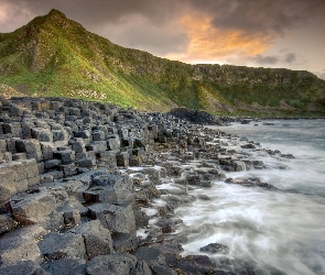 Wzgórza, Wybrzeże, Skaliste, Morze, Irlandia