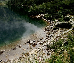 Jezioro, Kamienie, Brzeg