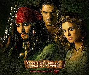 Aktorka, Orlando Bloom, Pirates of the Caribbean, Keira Knightley, Johnny Depp, Piraci z Karaibów, Aktor