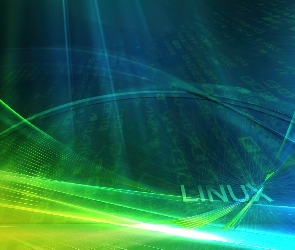 Linux, Smugi, Zielone, Niebieskie