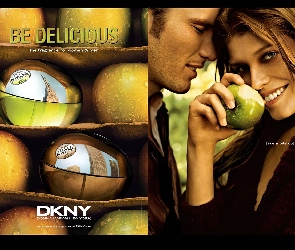 be, perfumy, Donna Karan, jabłko, kobieta, delicious, mężczyzna, flakon