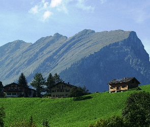 Domy, Łąka, Kanisfluh, Austria