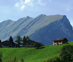 Kanisfluh, Domy, Łąka, Austria