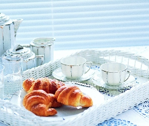 Śniadaniowa, Rogaliki, Zastawa