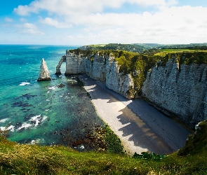 Plaża, Morze, Klify