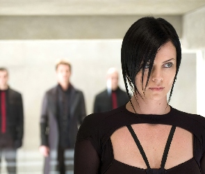 krótkie, włosy, Charlize Theron
