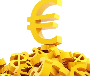 Pieniądze, Symbol, Dolary, Euro