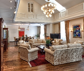 Piękny, Salon