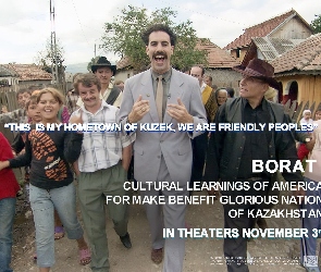 domy, ludzie, Borat, Sacha Baron Cohen